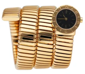 Bvlgari Serpenti Tubogas BB 19 1T 18K Yellow Gold Ladies Watch