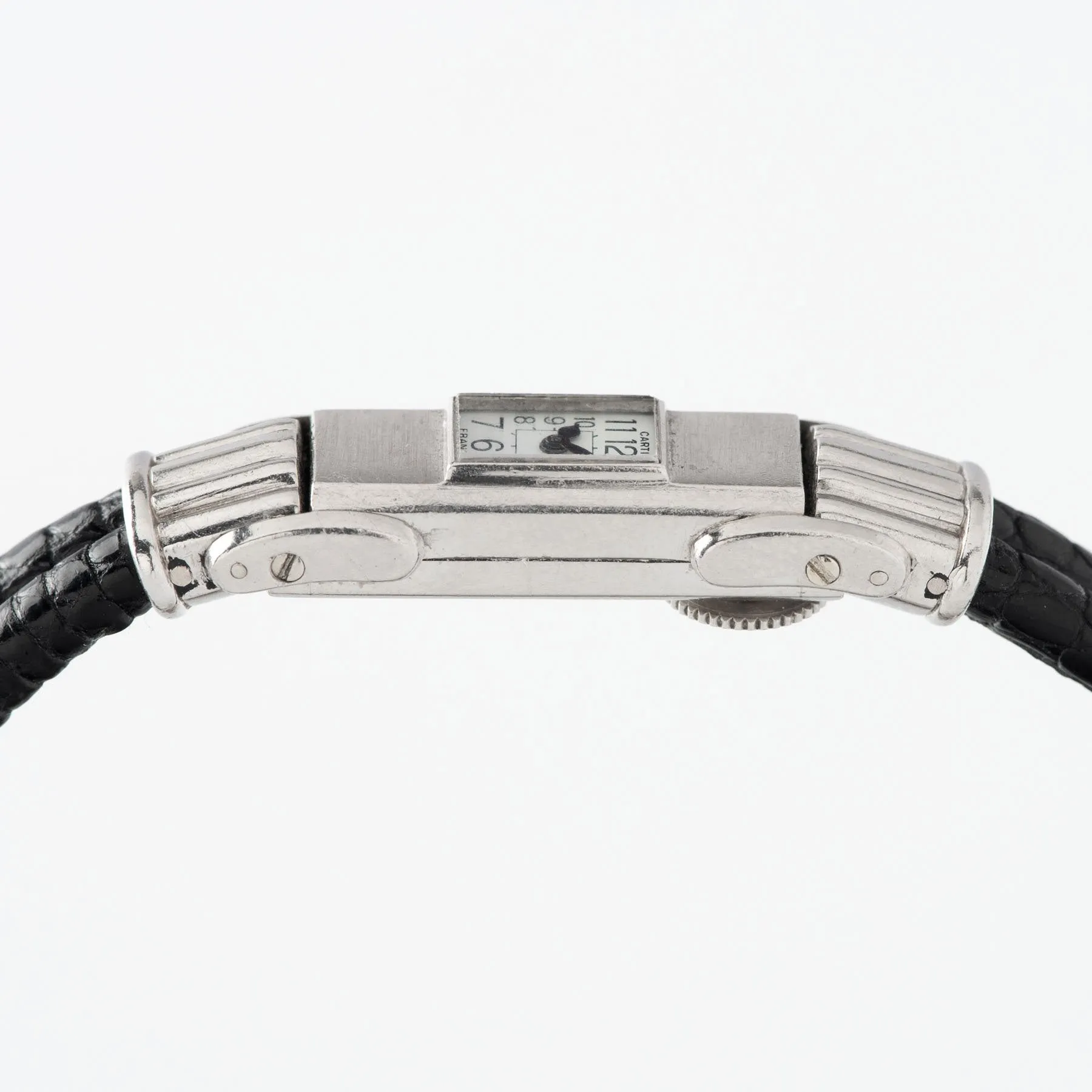 Cartier Duoplan Platinum 1930s Ladies Watch