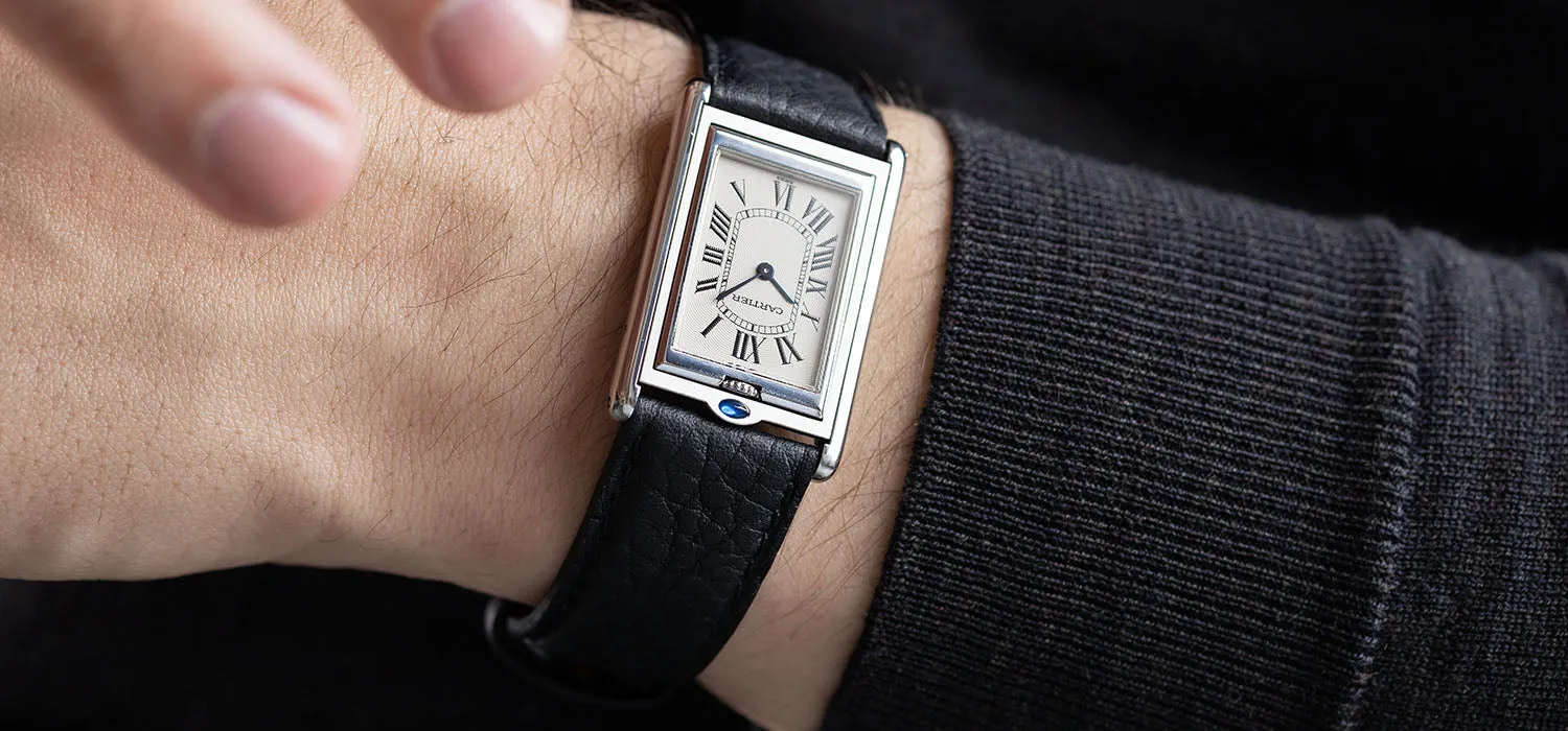 Cartier Tank Basculante 2390 Steel Manual Wind Full Size