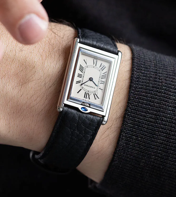 Cartier Tank Basculante 2390 Steel Manual Wind Full Size