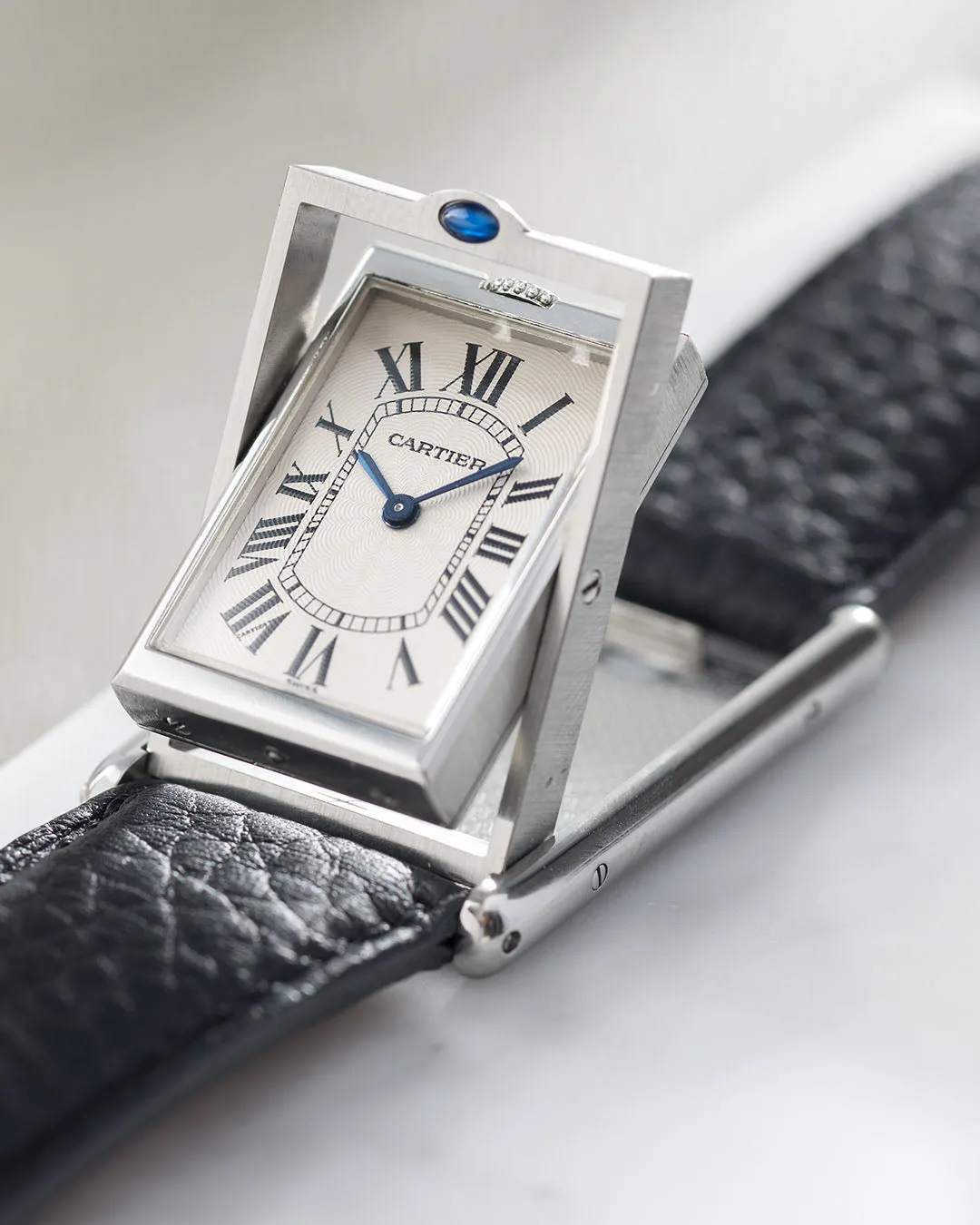 Cartier Tank Basculante 2390 Steel Manual Wind Full Size