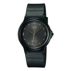 Casio Analogue Black Dial Resin Strap Unisex Watch| MQ-76-1ALDF