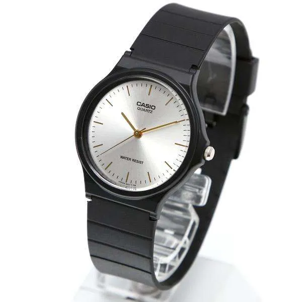 Casio Analogue Silver Dial Resin Strap Unisex Watch| MQ-24-7E2LDF