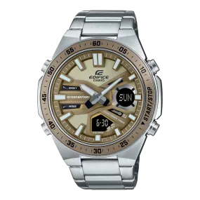 Casio Edifice Digital-Analogue Yellow Dial Men's Watch| EFV-C110D-5ADF