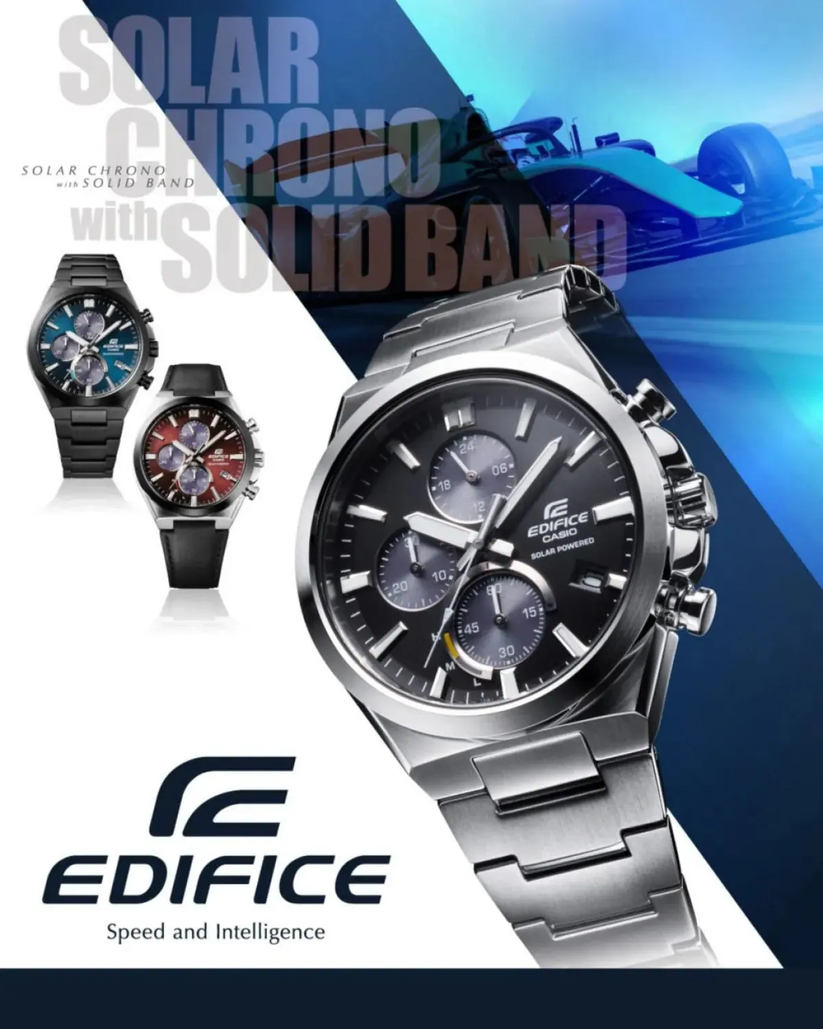 Casio Edifice Solar Chronograph Men's Watch| EQS-950D-1AVUDF