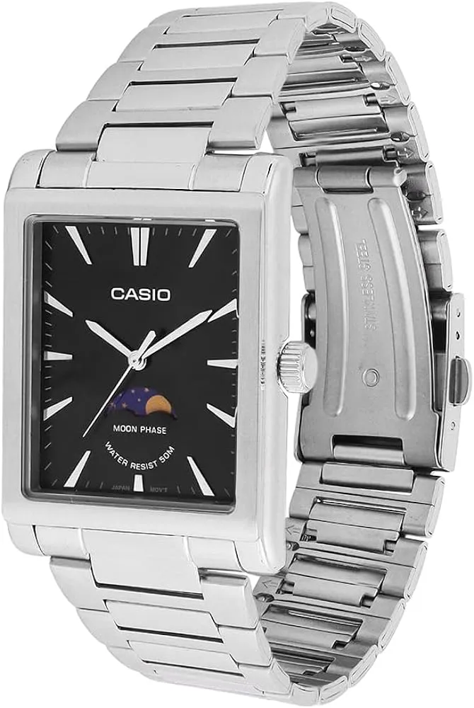 Casio Moon Phase Stainless Steel Men's Watch MTP-M105D-1AVDF