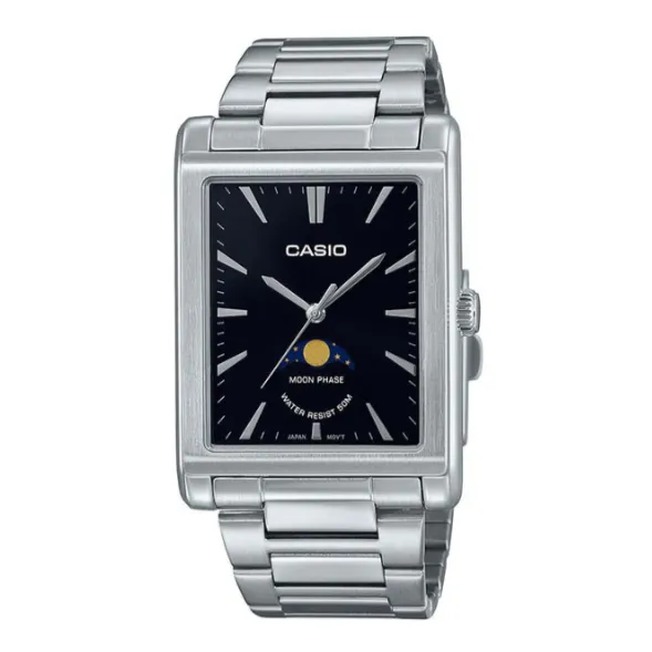 Casio Moon Phase Stainless Steel Men's Watch MTP-M105D-1AVDF