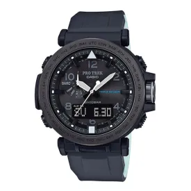 Casio Pro Trek PRG-650 Series Triple Sensor Version 3 Tough Solar Black Silicon Band Watch PRG650Y-1D PRG-650Y-1D