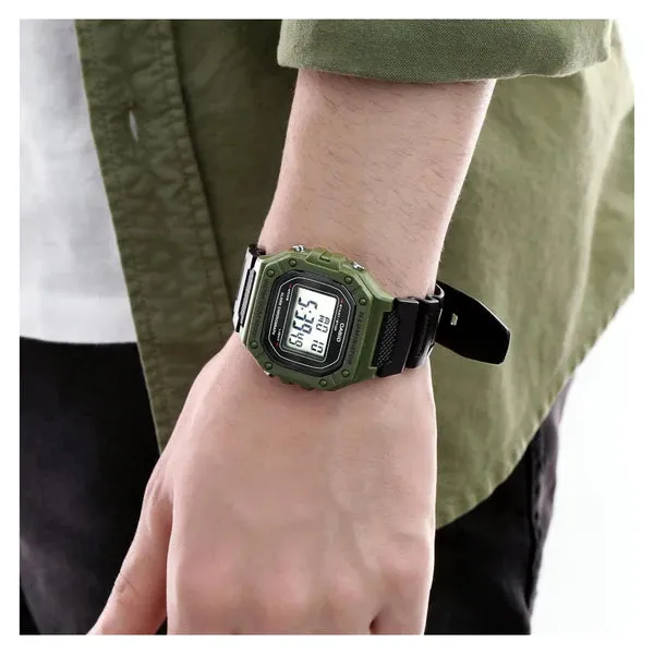 Casio "Illuminator" Youth Digital Men's Watch| W-218H-3AVDF