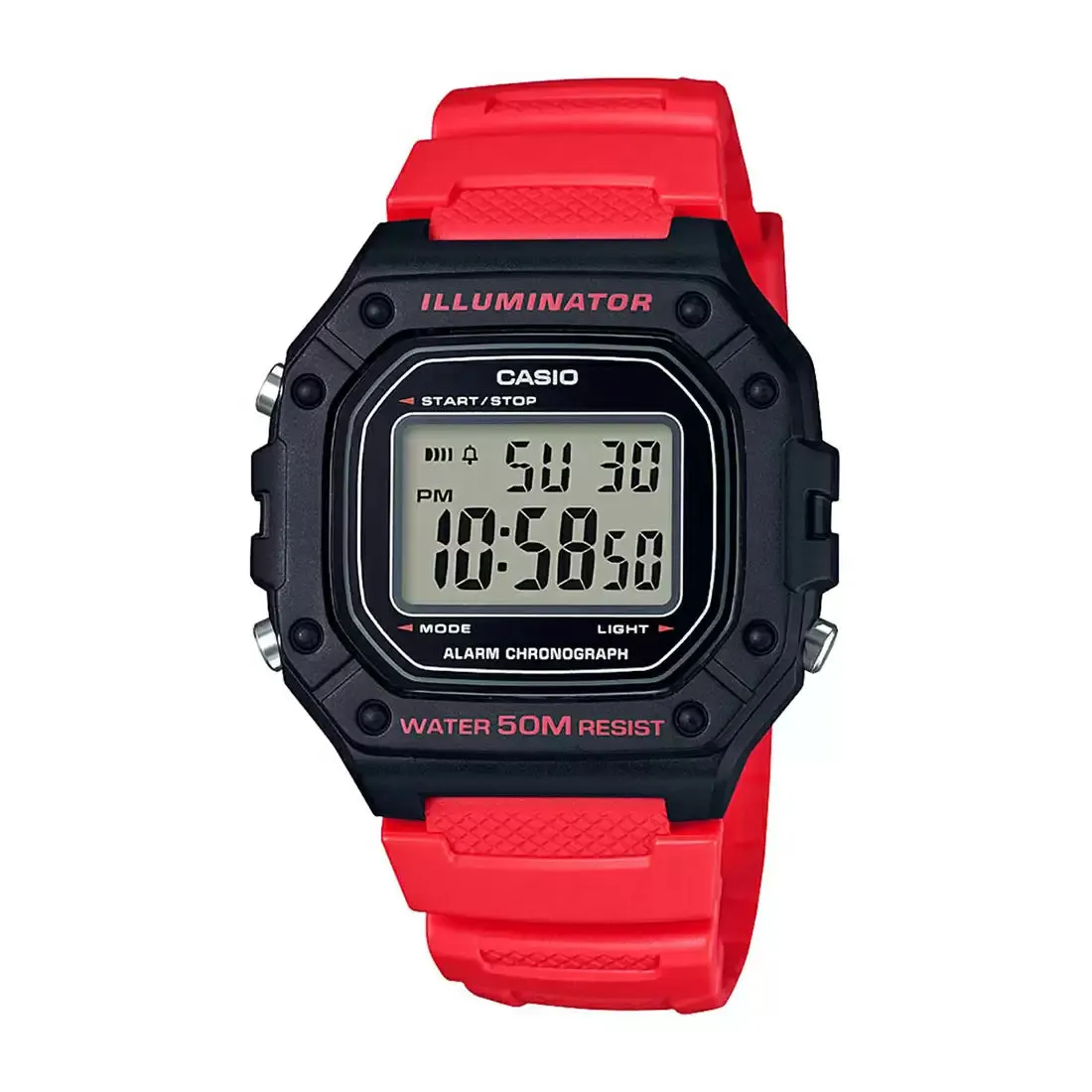 Casio "Illuminator" Youth Digital Men's Watch| W-218H-4BVDF