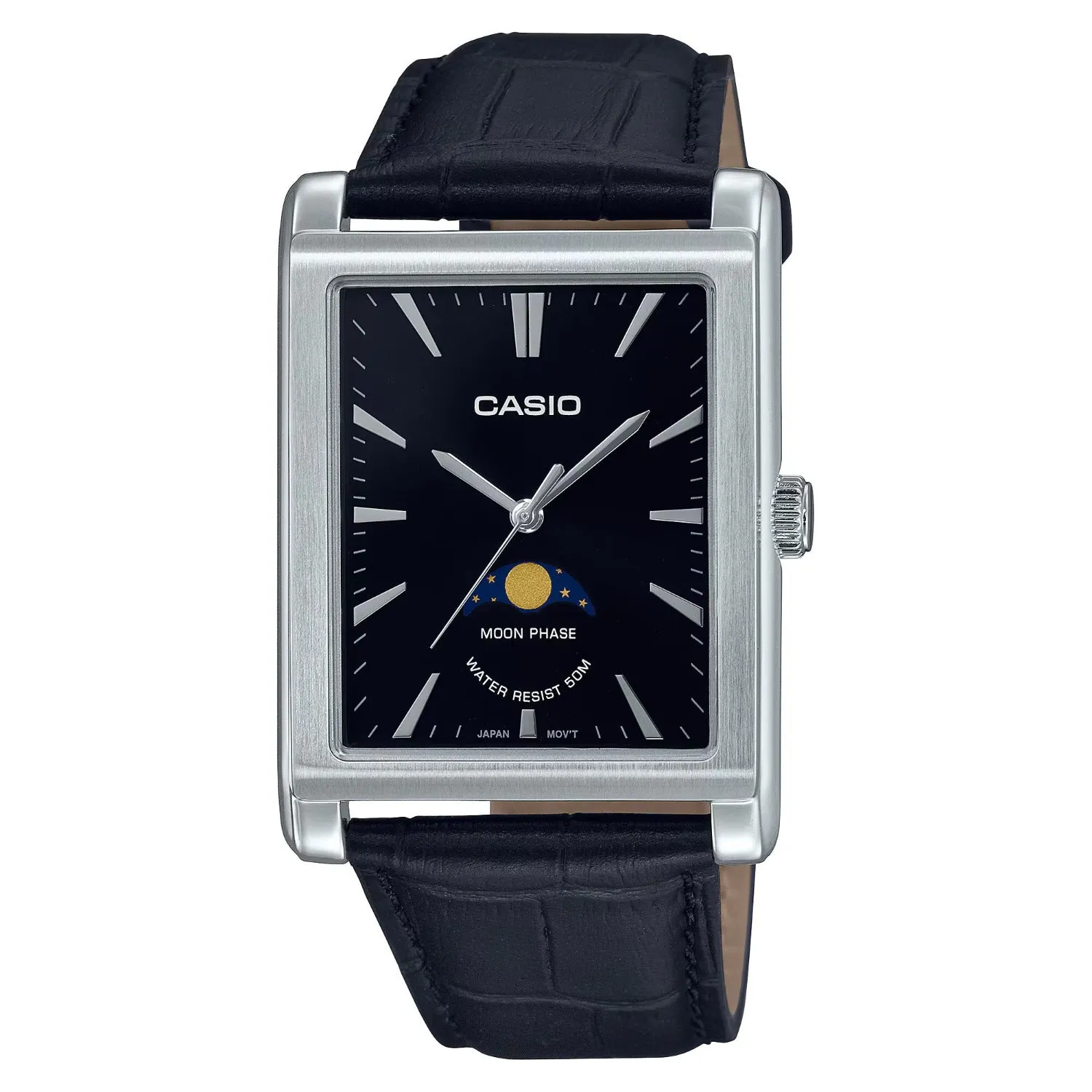 Casio Standard Moon Phase Analogue Men's Watch| MTP-M105L-1AVDF