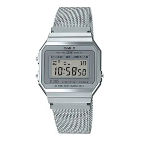 Casio Vintage Digital Dial Mesh Chain Unisex Watch | A700WM-7ADF