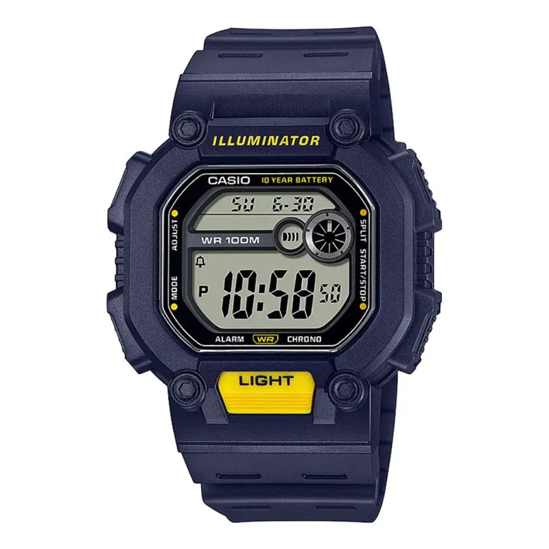 Casio Youth Rugged Style Blue Strap Digital Watch| W-737H-2AVDF