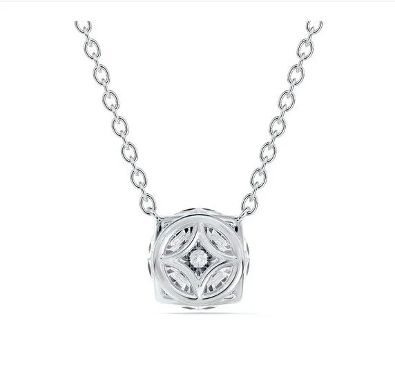 Classic Solitaire 0.27CT Diamond Pendant