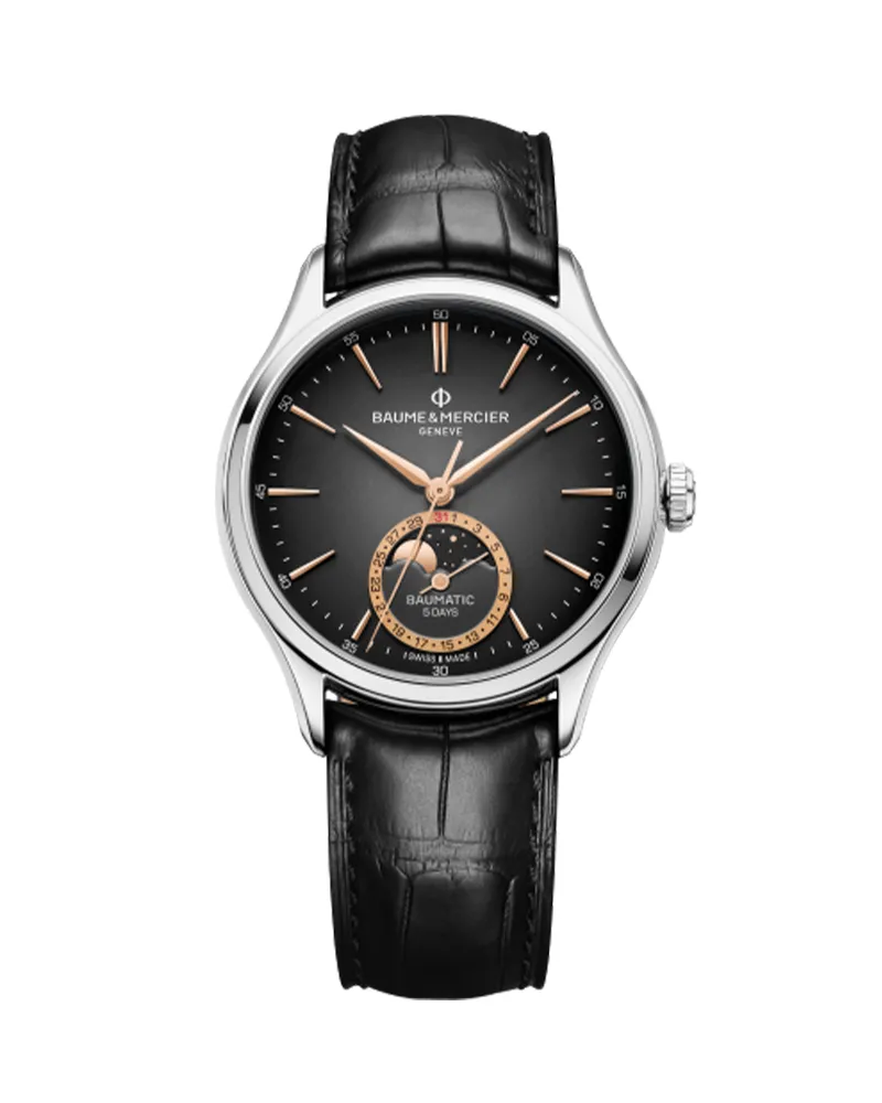 CLIFTON 10758, AUTOMATIC WATCH, MOON PHASE DATE - 39MM