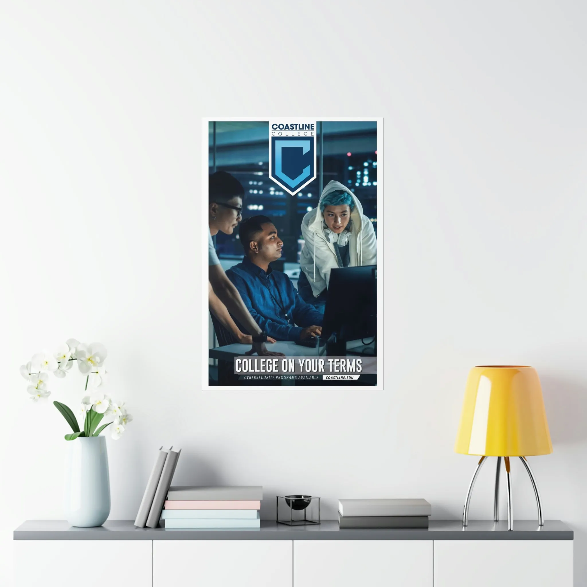 Coastline Cybersecurity Premium Matte Vertical Poster