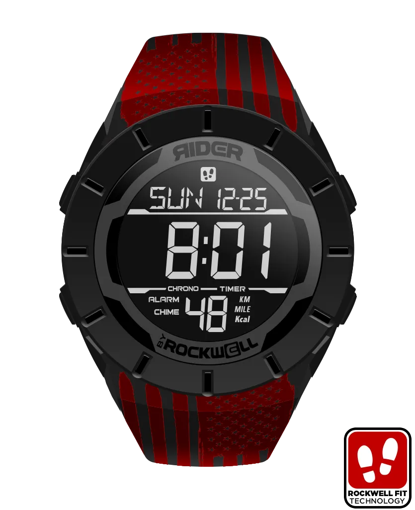 Coliseum Fit™ Assault - Red Edition (Phantom Black) Watch