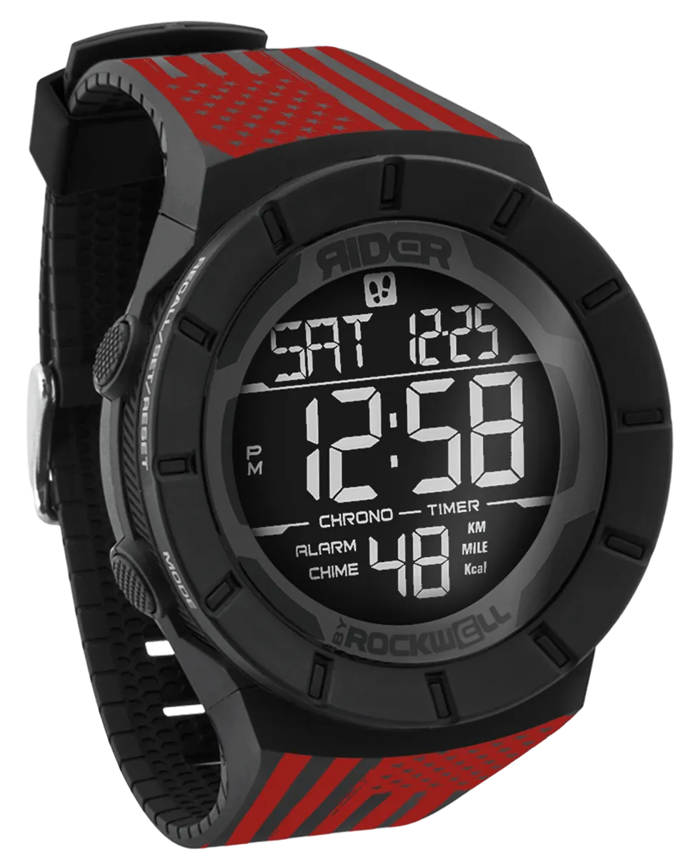 Coliseum Fit™ Assault - Red Edition (Phantom Black) Watch