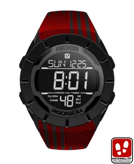 Coliseum Fit™ Assault - Red Edition (Phantom Black) Watch