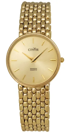 Condor 14kt Gold Mens Luxury Swiss Watch GS21001