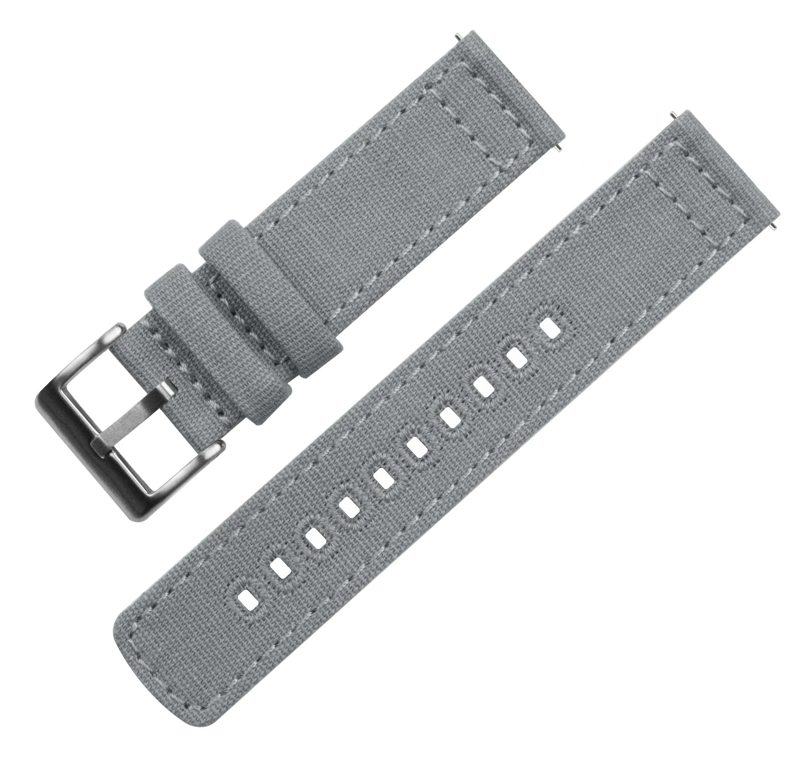 Cool Grey Premium Canvas Watch Band