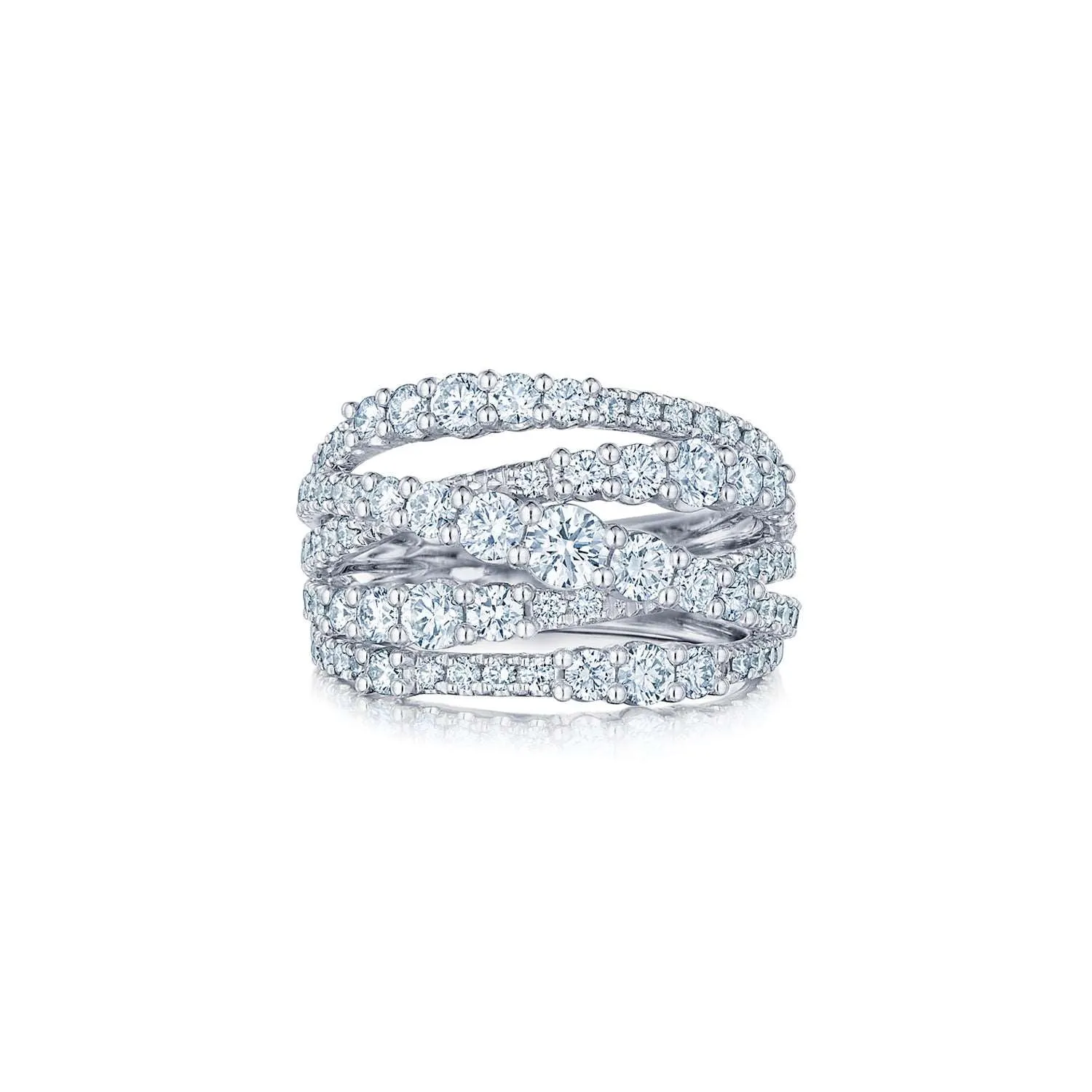 Crossover Diamond Ring