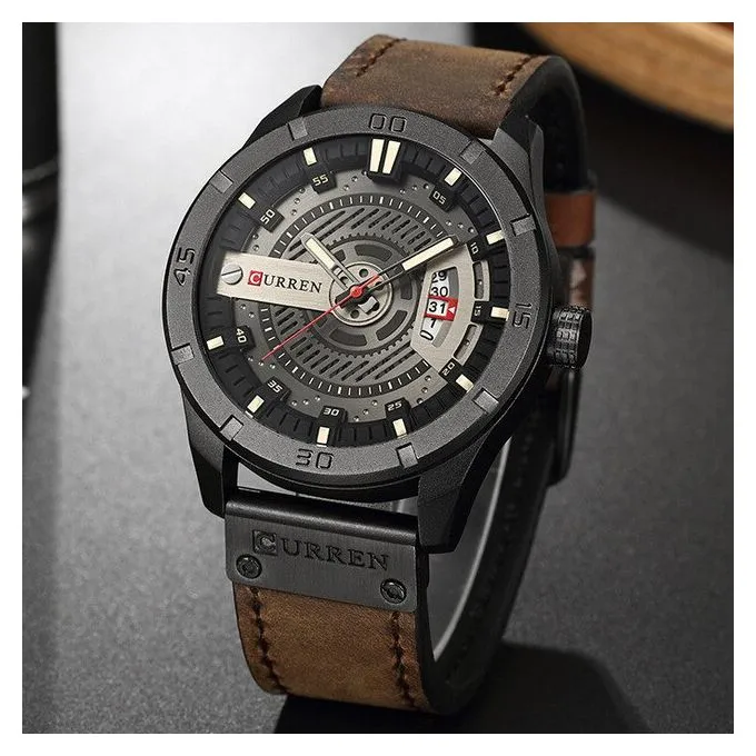 Curren 8301 Mens Military Sports Watches Male Analog Date