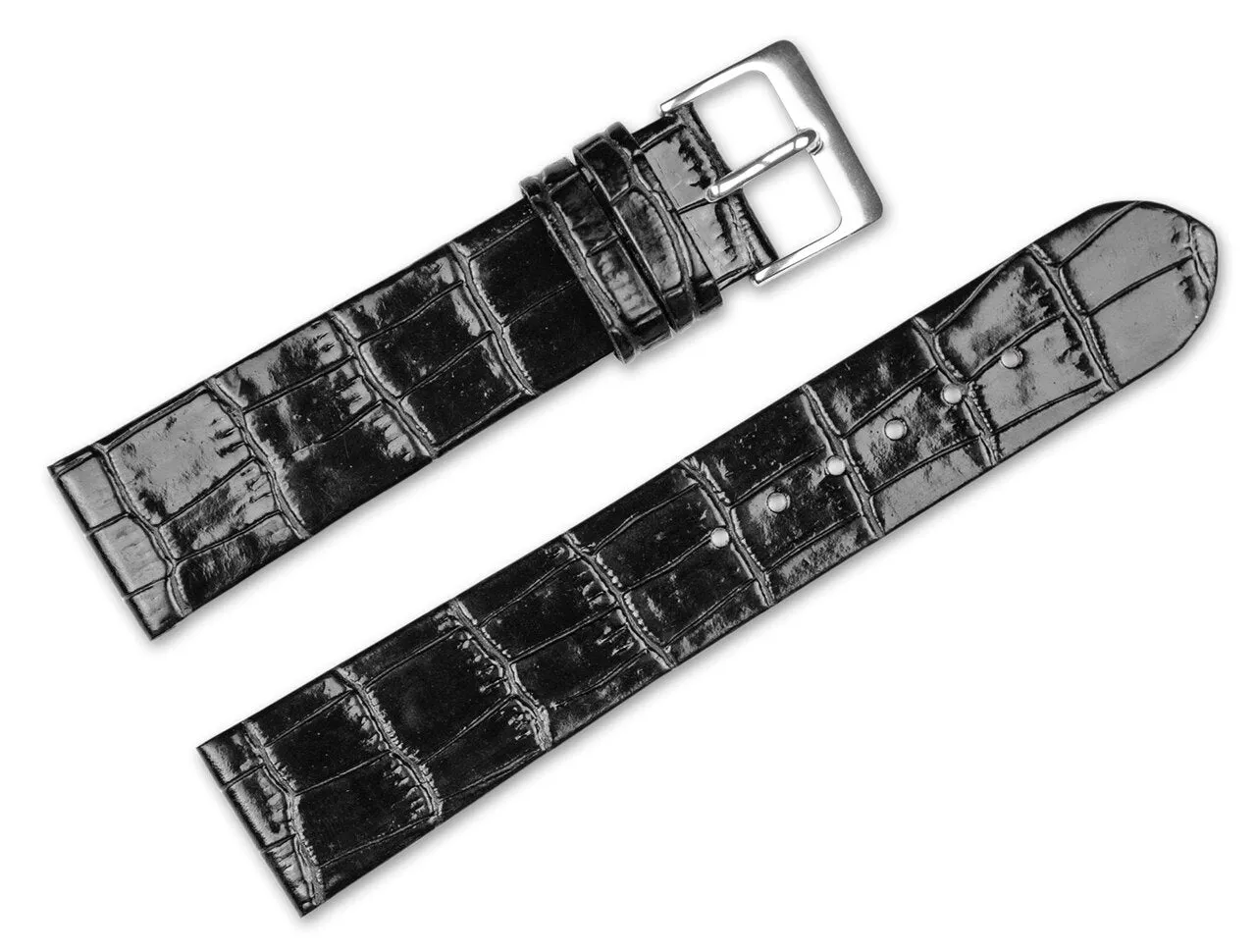 Debeer Alligator Grain Flat Watch Band