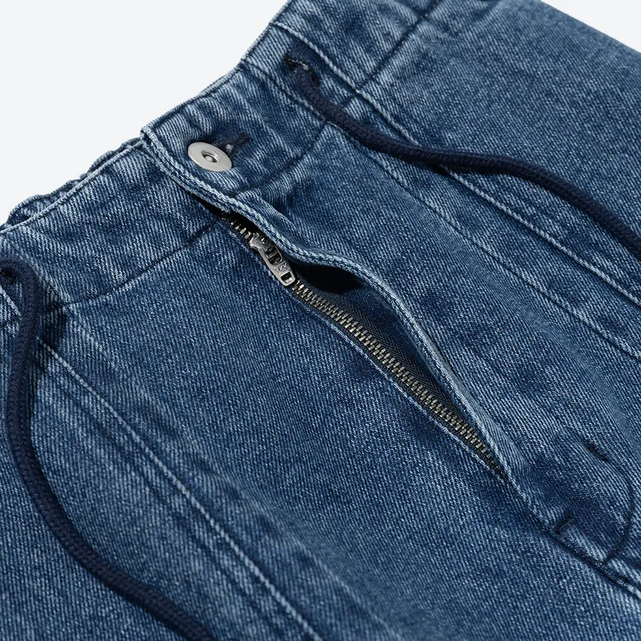 Denim Balloon Pants - Indigo Washed