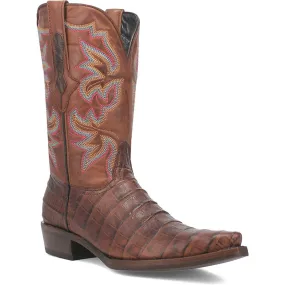 Dingo's Brown Gator Print Snip Toe Cowboy Boot