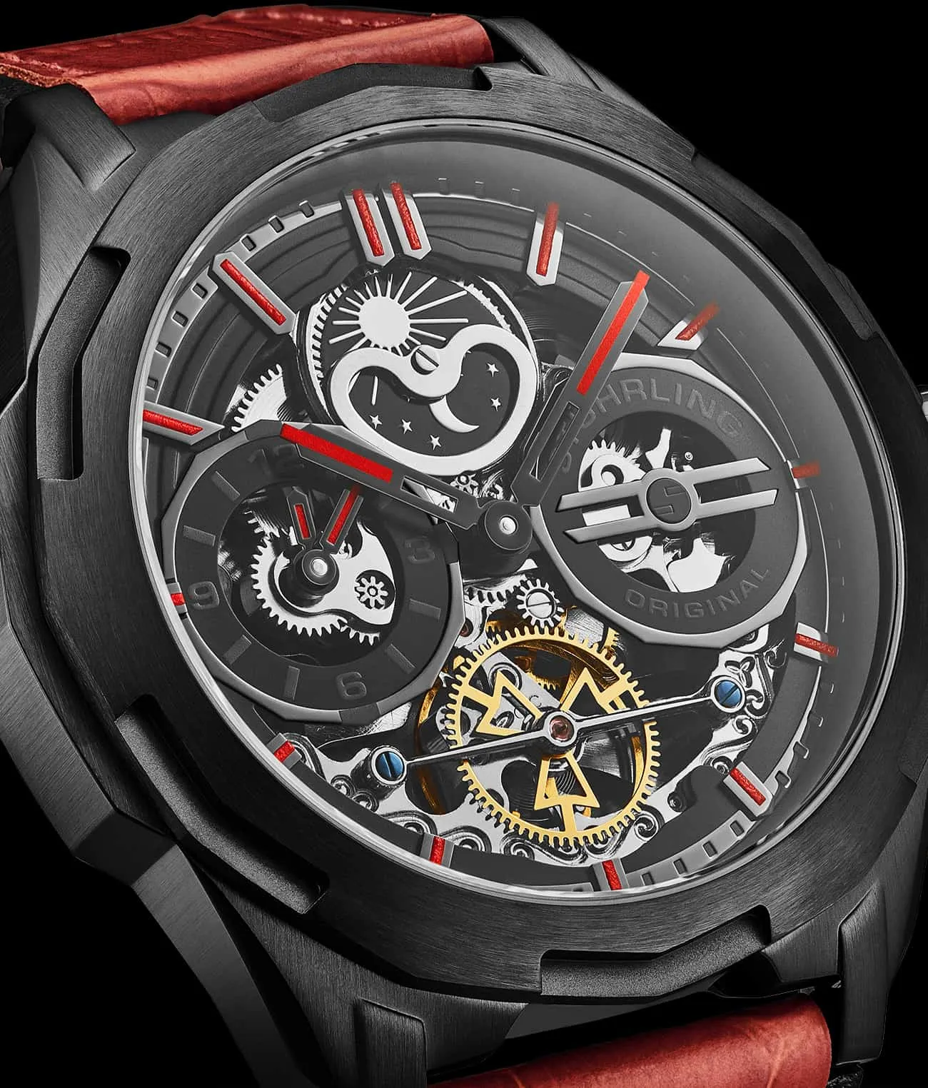 Dual Time Automatic Navigator 46mm Skeleton