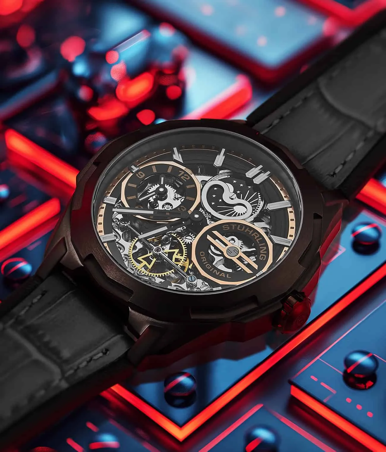 Dual Time Automatic Navigator 46mm Skeleton