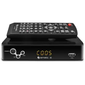 Ematic AT103B Digital Converter Box with LED Display and Recording Capabilities (Black)