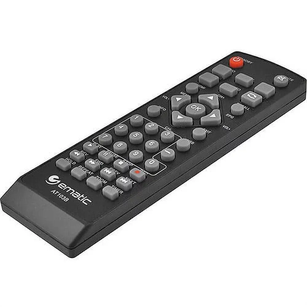 Ematic AT103B Digital Converter Box with LED Display and Recording Capabilities (Black)