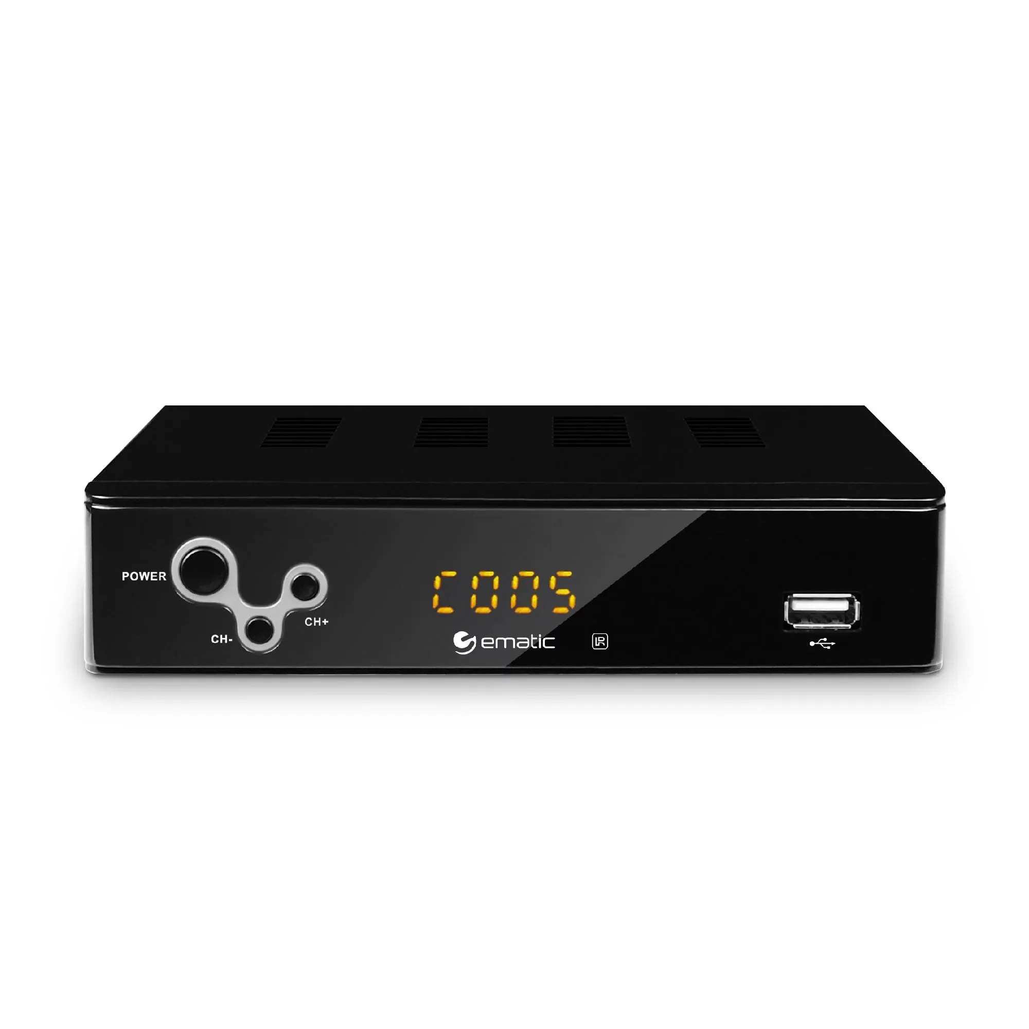 Ematic AT103B Digital Converter Box with LED Display and Recording Capabilities (Black)