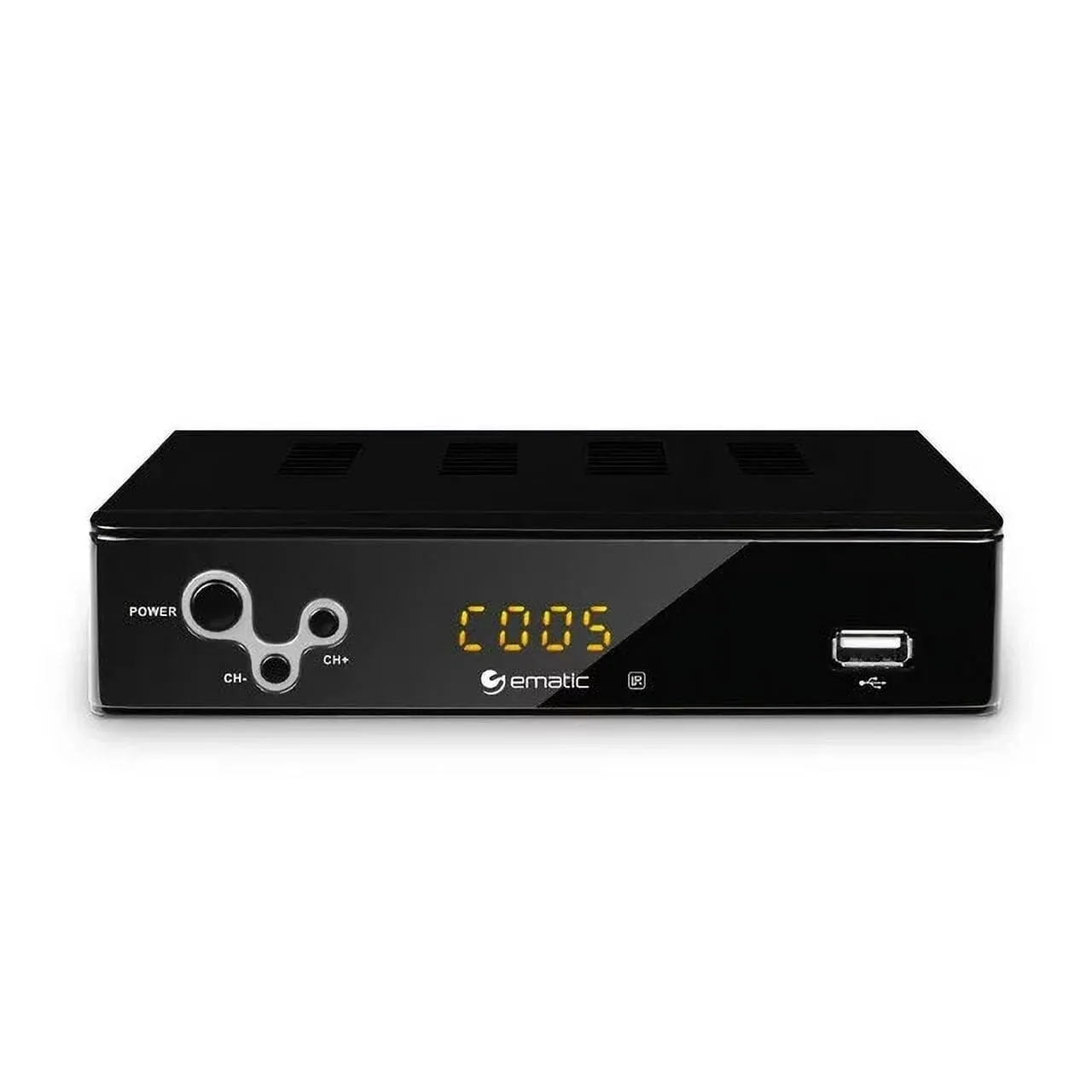 Ematic AT103B Digital Converter Box with LED Display and Recording Capabilities (Refurbished)