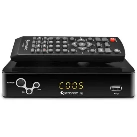 Ematic AT103B Digital Converter Box with LED Display and Recording Capabilities (Refurbished)