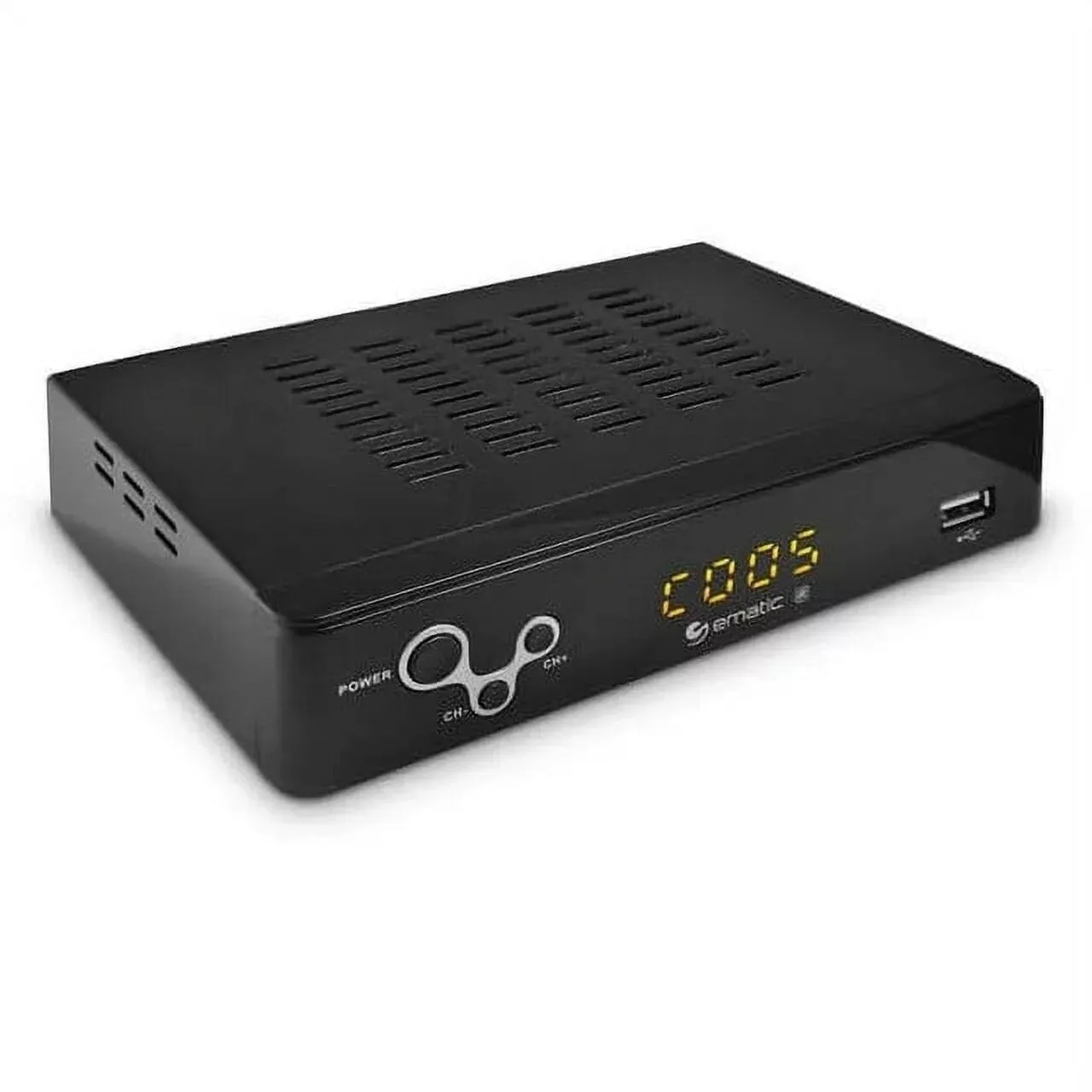 Ematic AT103B Digital Converter Box with LED Display and Recording Capabilities (Refurbished)