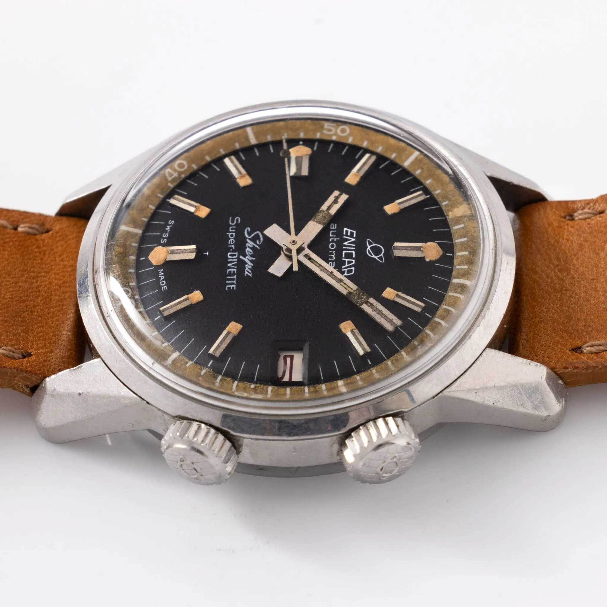 Enicar Sherpa Super-Divette Tropical Bezel Ref 145/004