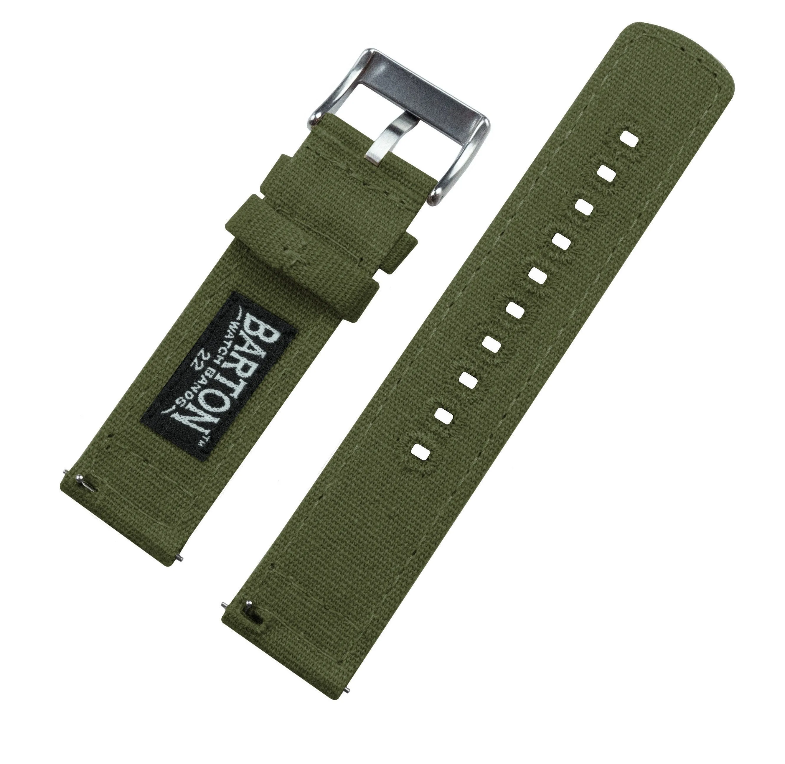 Gear S3 Classic Army Green Canvas Watch Band