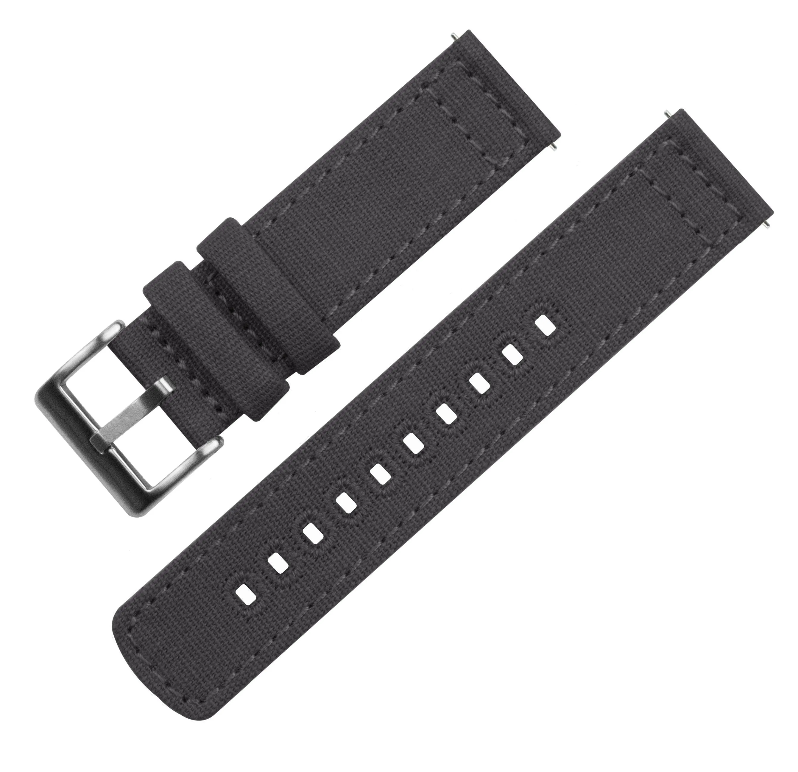 Gear S3 Classic Frontier Smoke Grey Canvas Watch Band