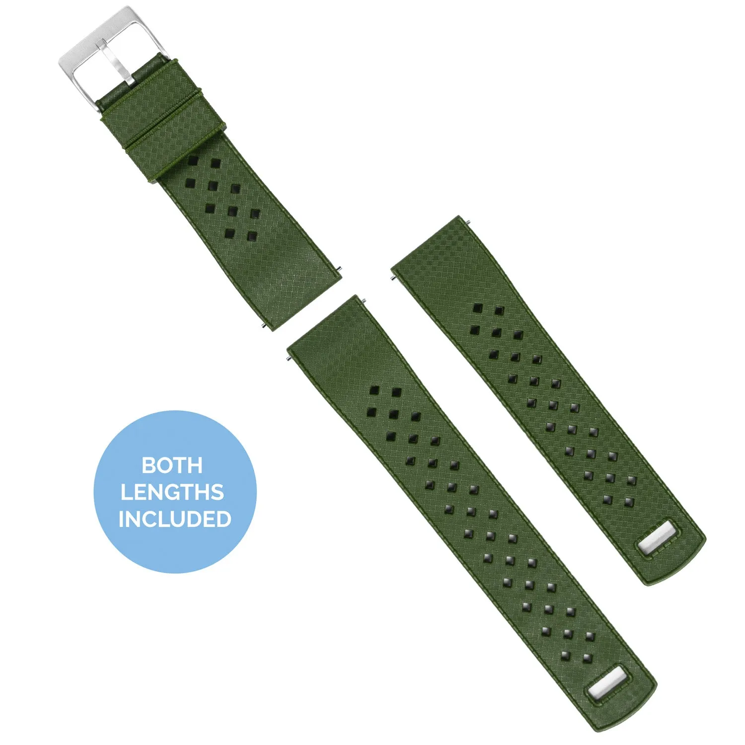 Gear Sport Tropical Style Army Green Watch Band