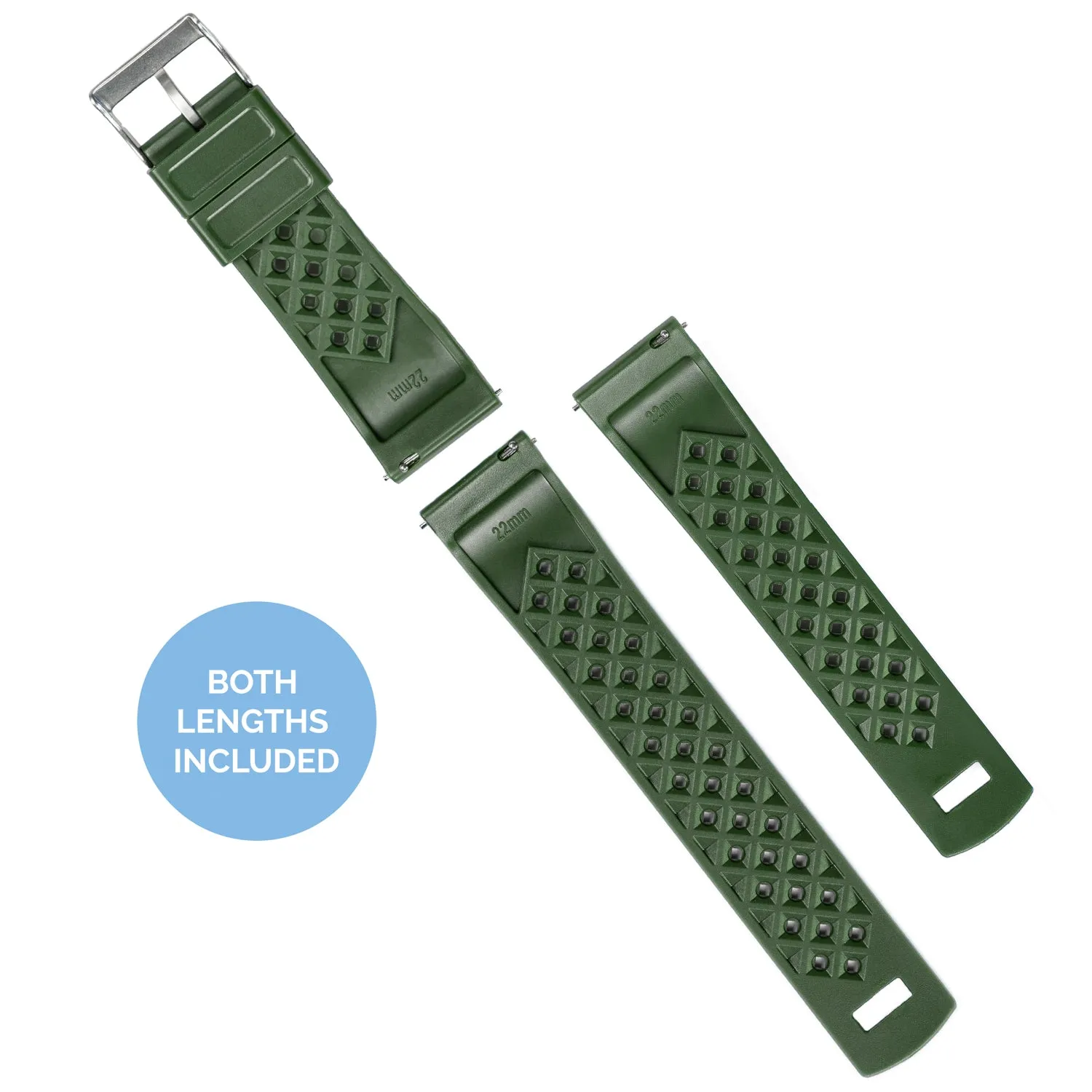 Gear Sport Tropical Style Army Green Watch Band