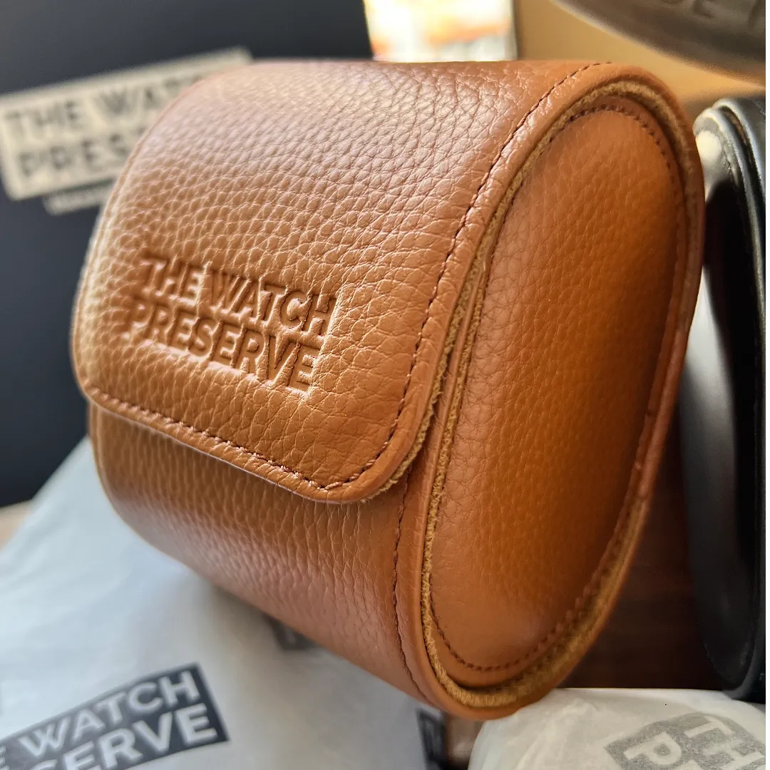 Genuine Leather Watch Roll - Single