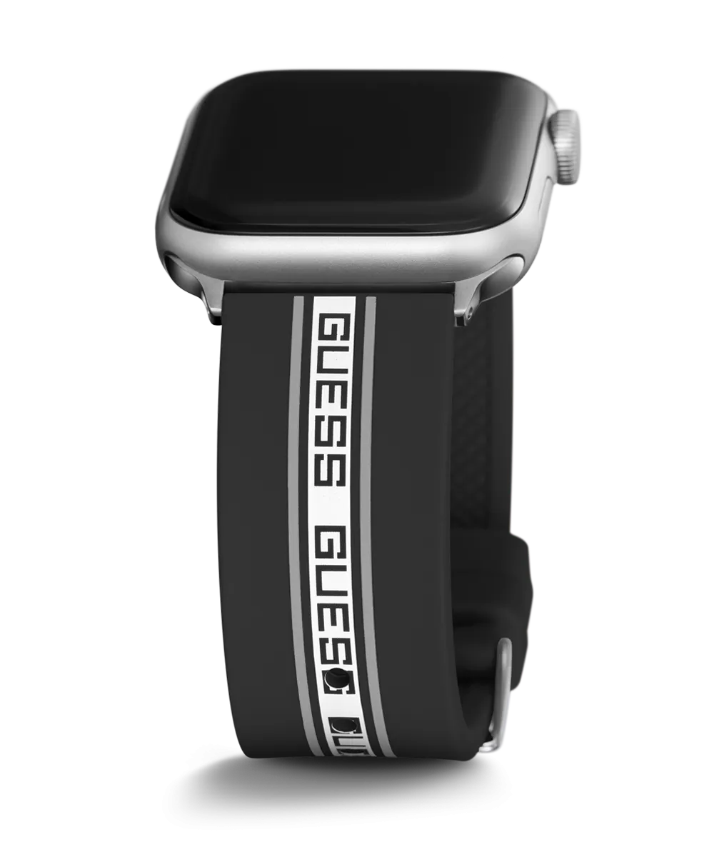 GUESS Logo Silicone Band for Apple 42-44 mm Watch