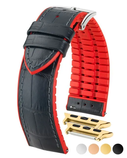 HIRSCH ANDY Performance Alligator Embossed Calfskin Watch Band  092 20 28