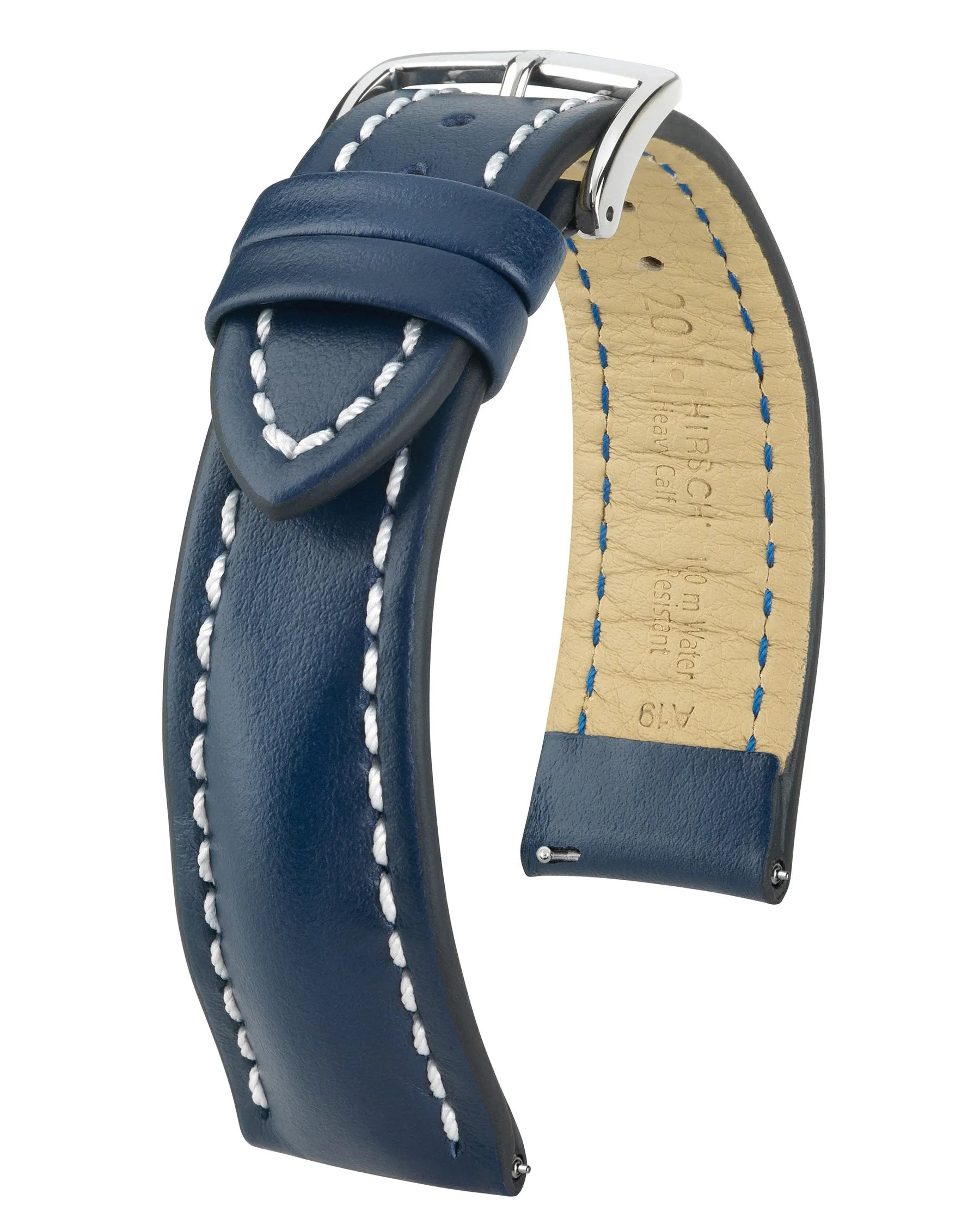 HIRSCH HEAVY CALF Water & Scratch Resistant Calfskin Watch Band, 22mm only  024 75