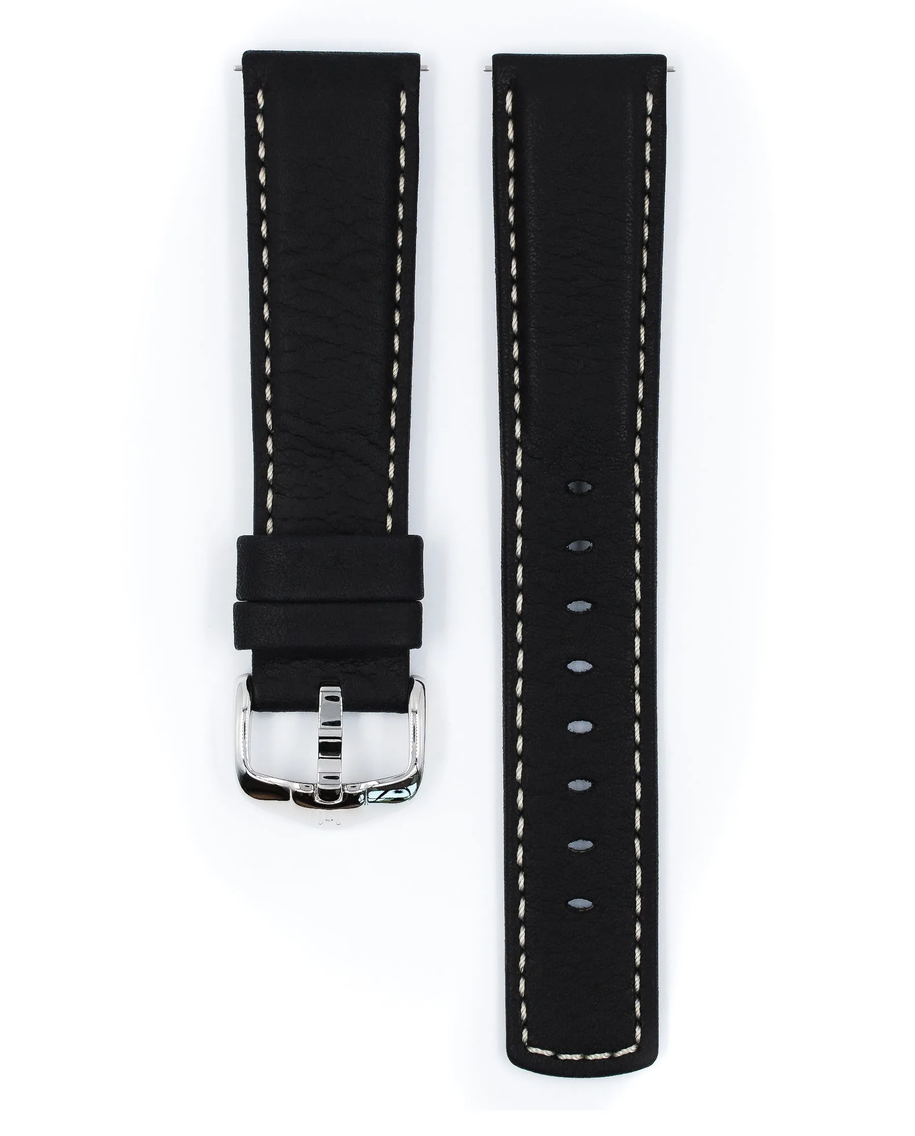 HIRSCH MARINER Water Resistant Saddle Leather Watchband  1450 21