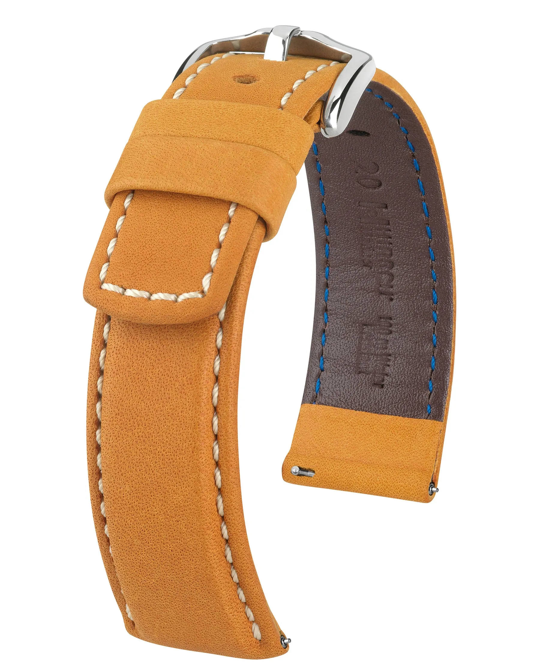 HIRSCH MARINER Water Resistant Saddle Leather Watchband  1450 21