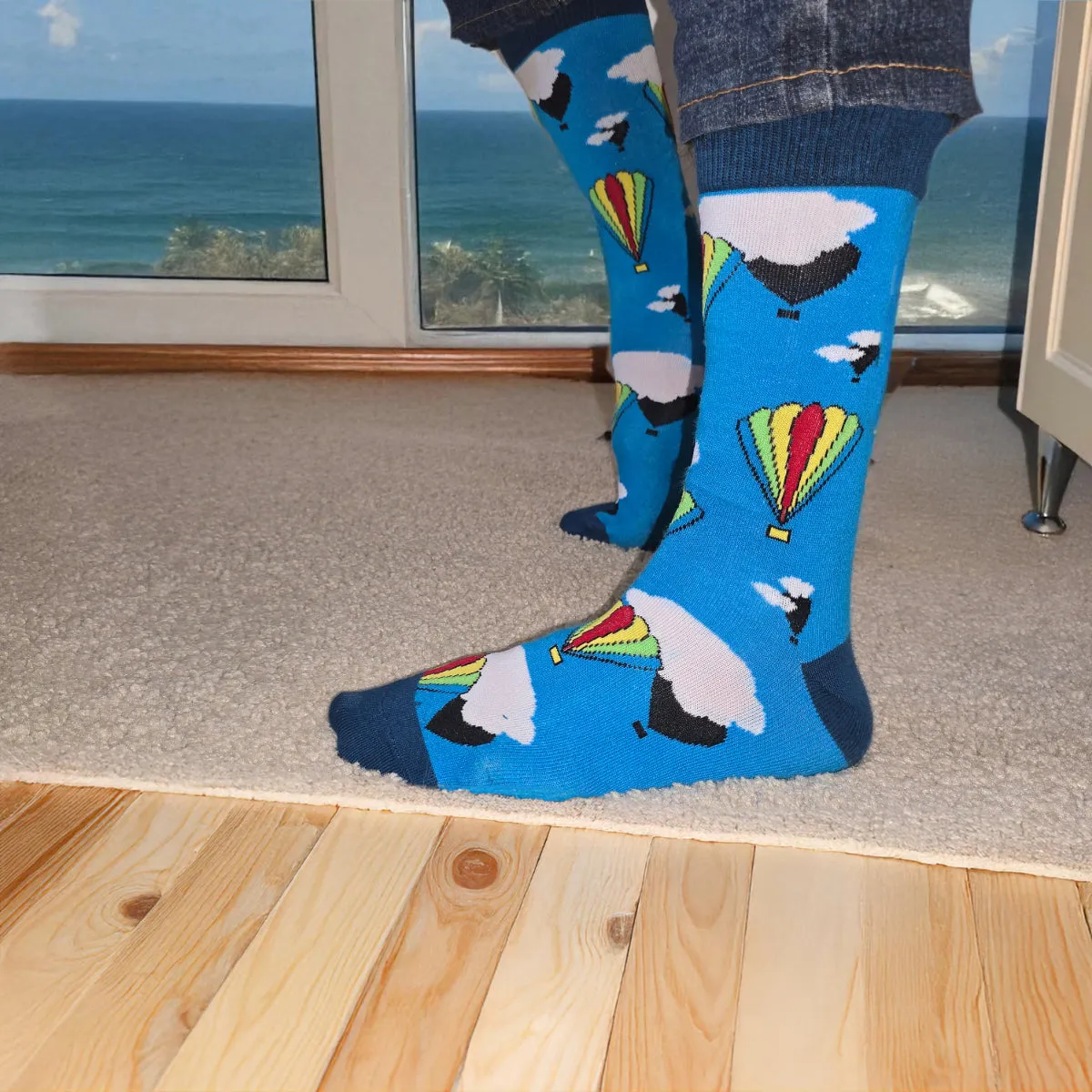 Hot Air Balloon Socks from Sock Panda (Adult Medium)